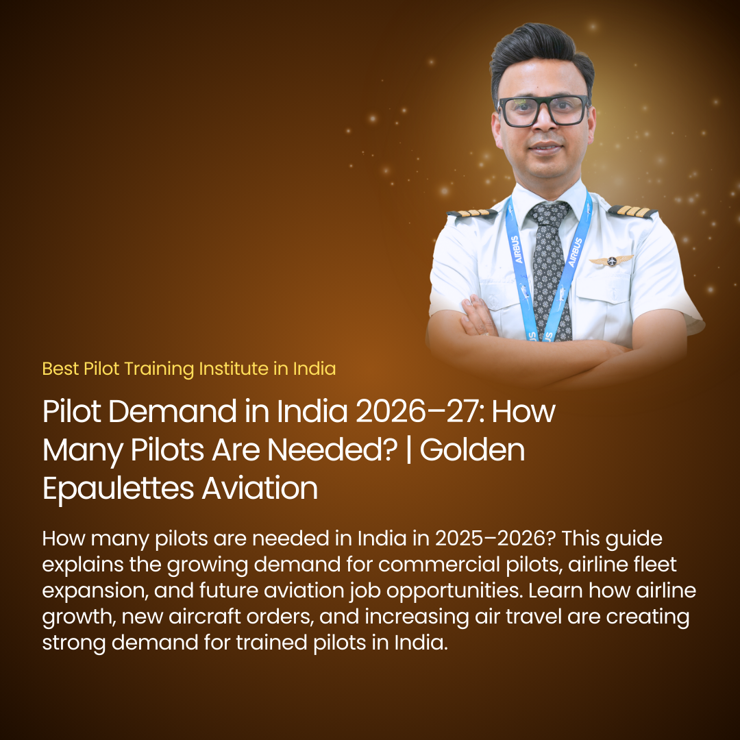 Pilot Demand in India 2026–27: How Many Pilots Are Needed? | Golden Epaulettes Aviation